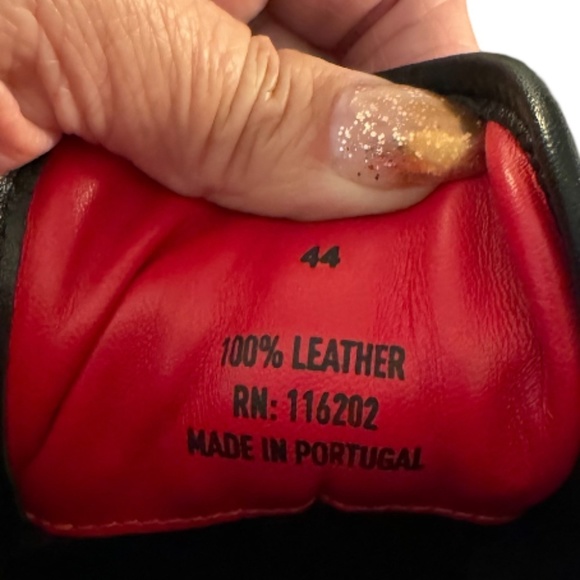 Zadig & Voltaire Red, Black and White Lightning Bolt Leather Sneakers Size 44 - Picture 15 of 15